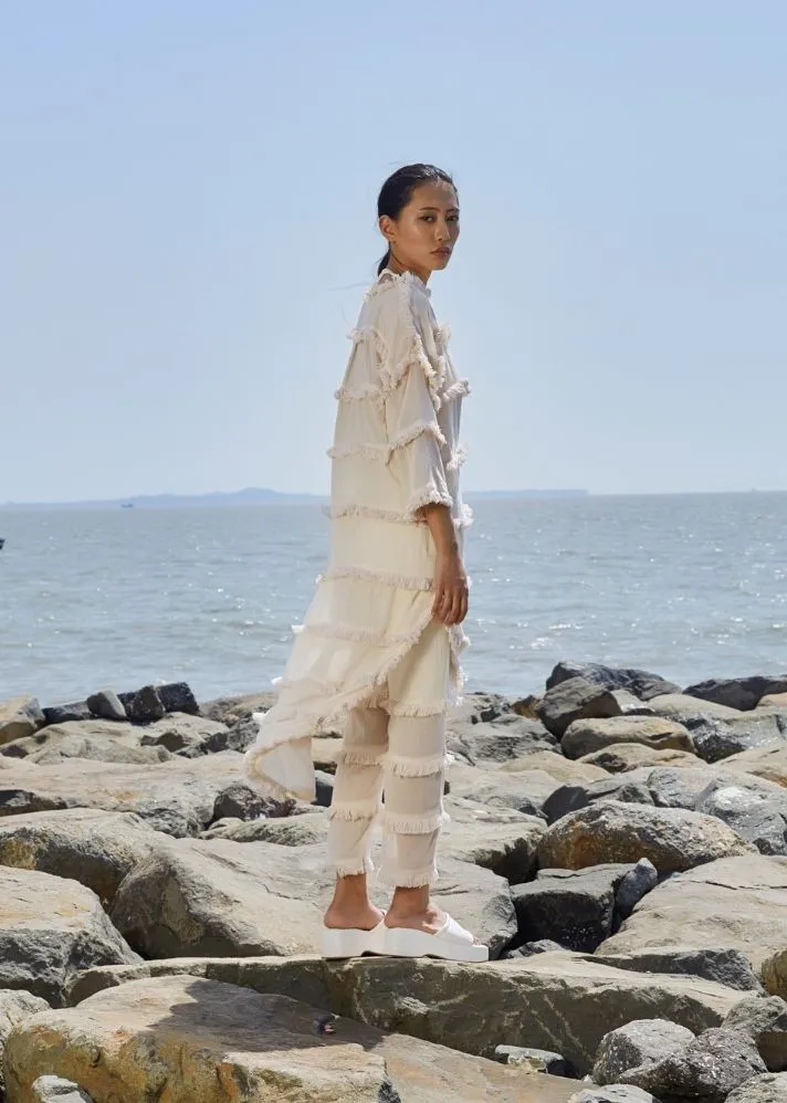Off-White Tassle Tier Tunic