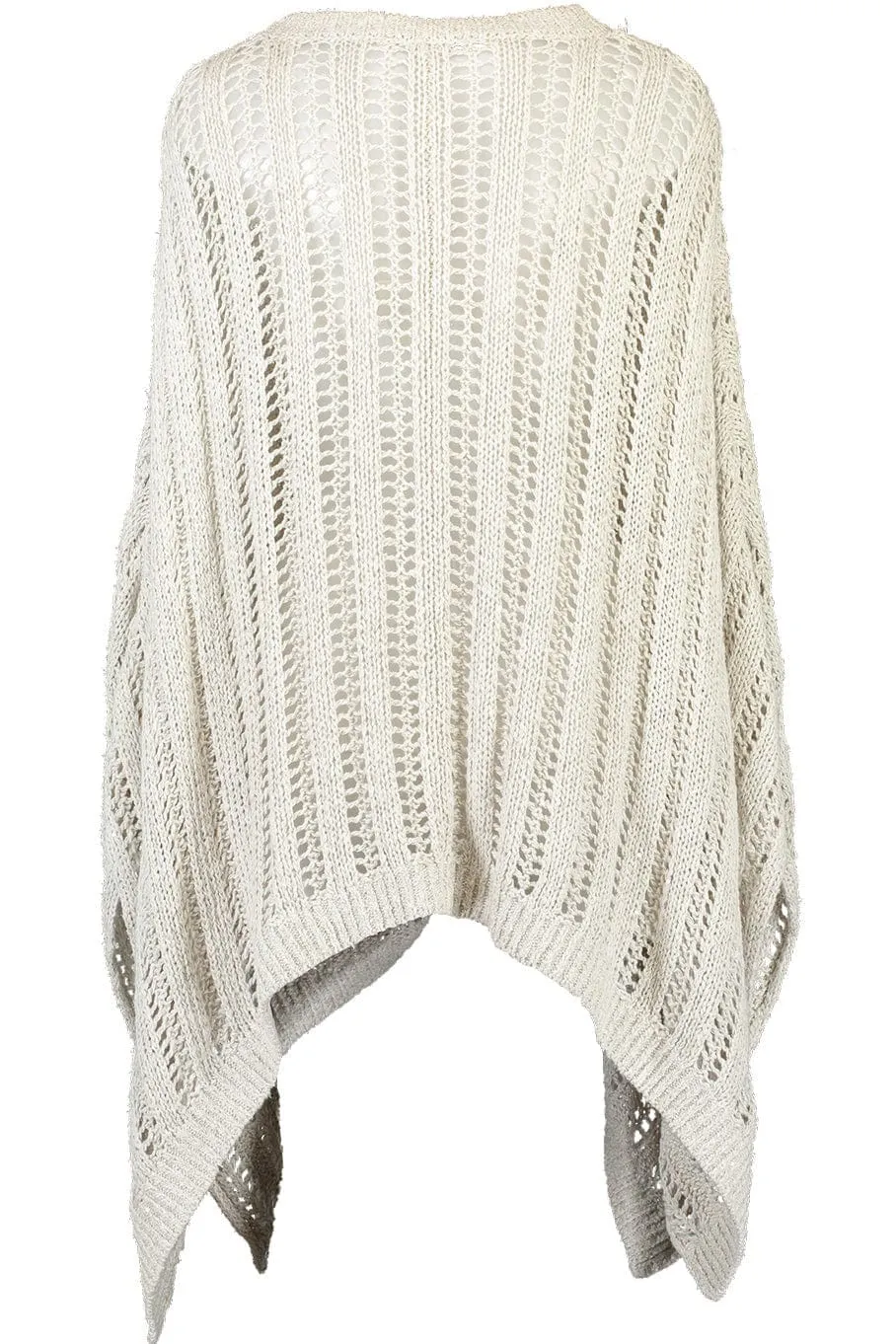 Open Knit Poncho