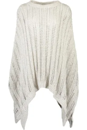 Open Knit Poncho