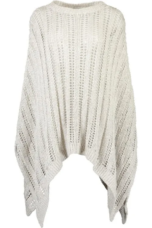 Open Knit Poncho