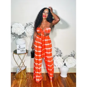 ORANGE BLAST PANTS SET