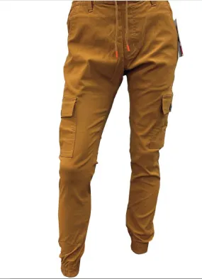 ORANGE RIVER FREE CARGO JOGGER PANTS - TAN, BLACK