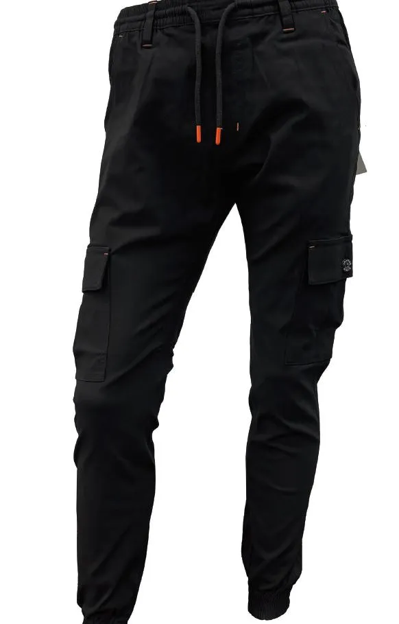 ORANGE RIVER FREE CARGO JOGGER PANTS - TAN, BLACK