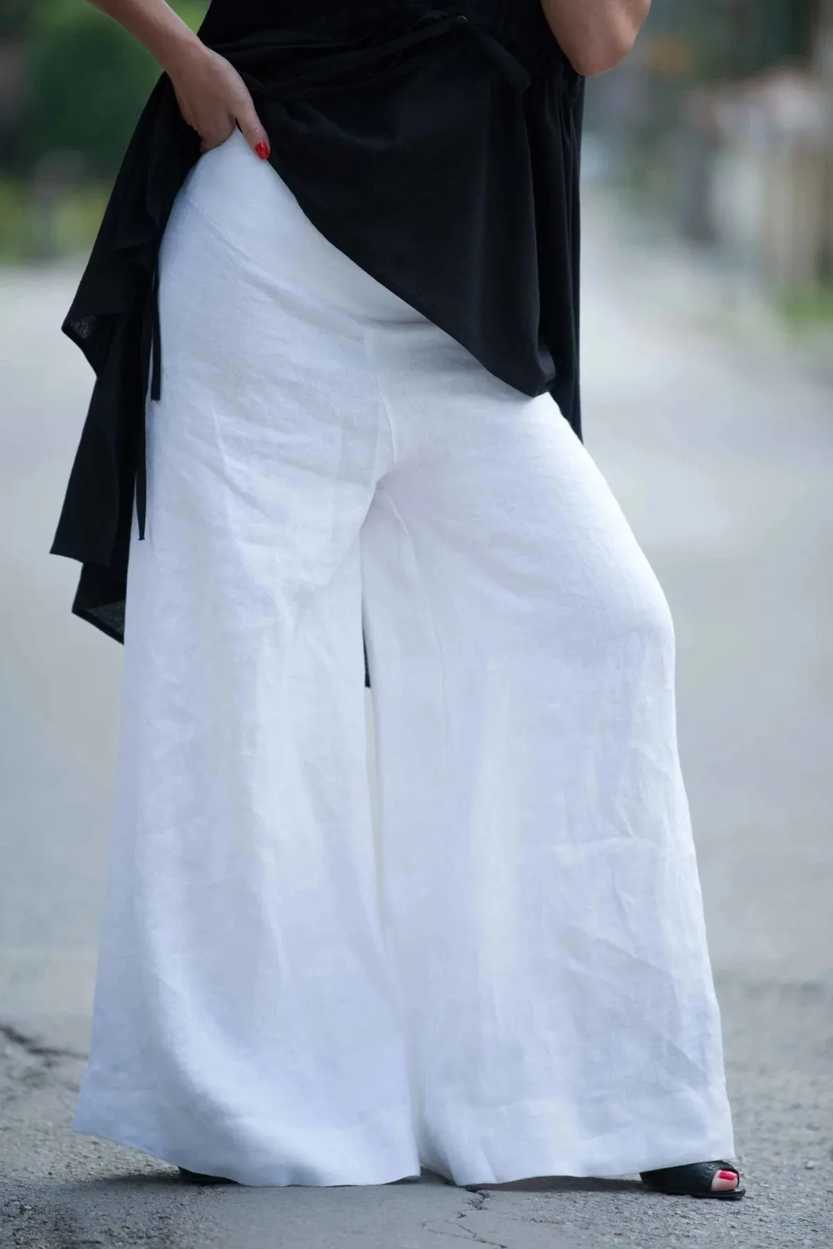 PAMELA LINEN PANTS SKIRT