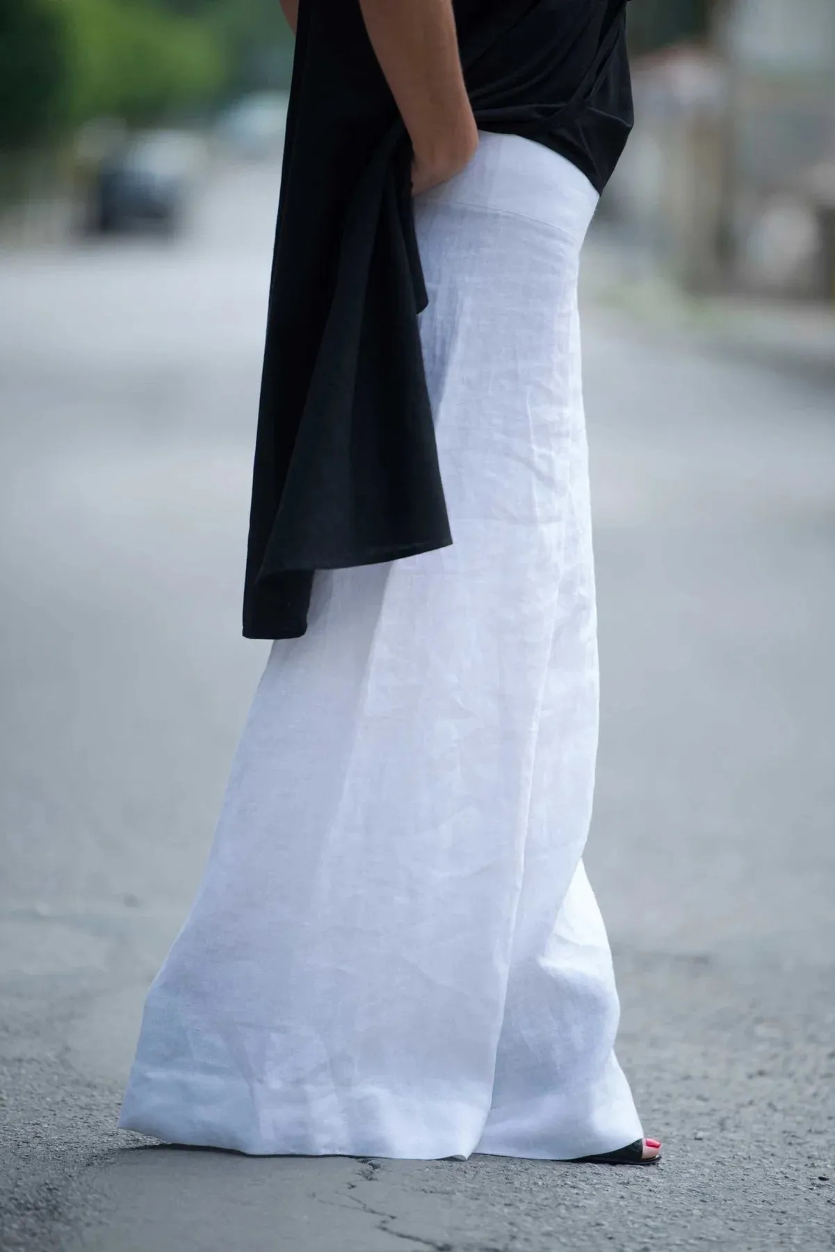PAMELA LINEN PANTS SKIRT