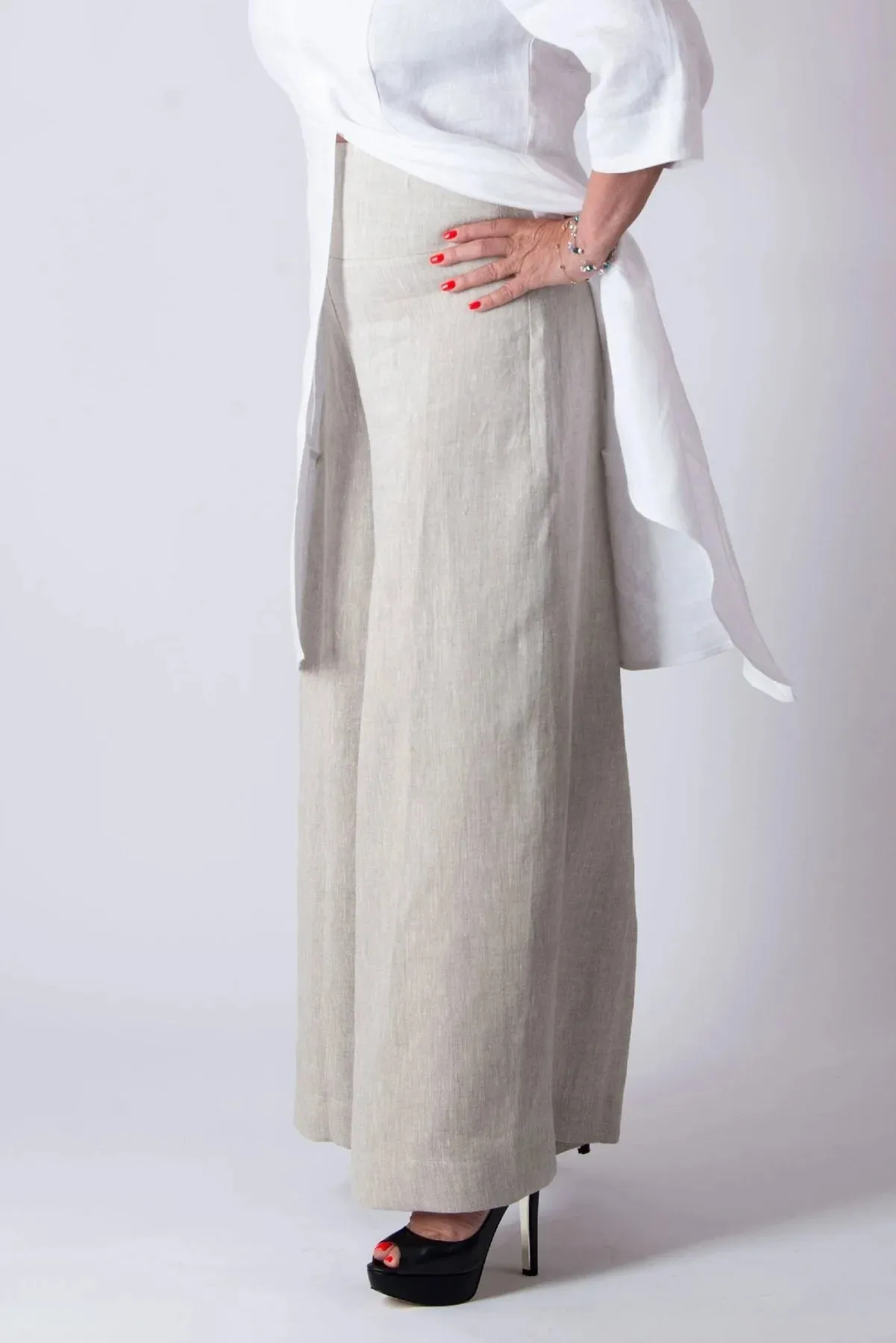 PAMELA LINEN PANTS SKIRT