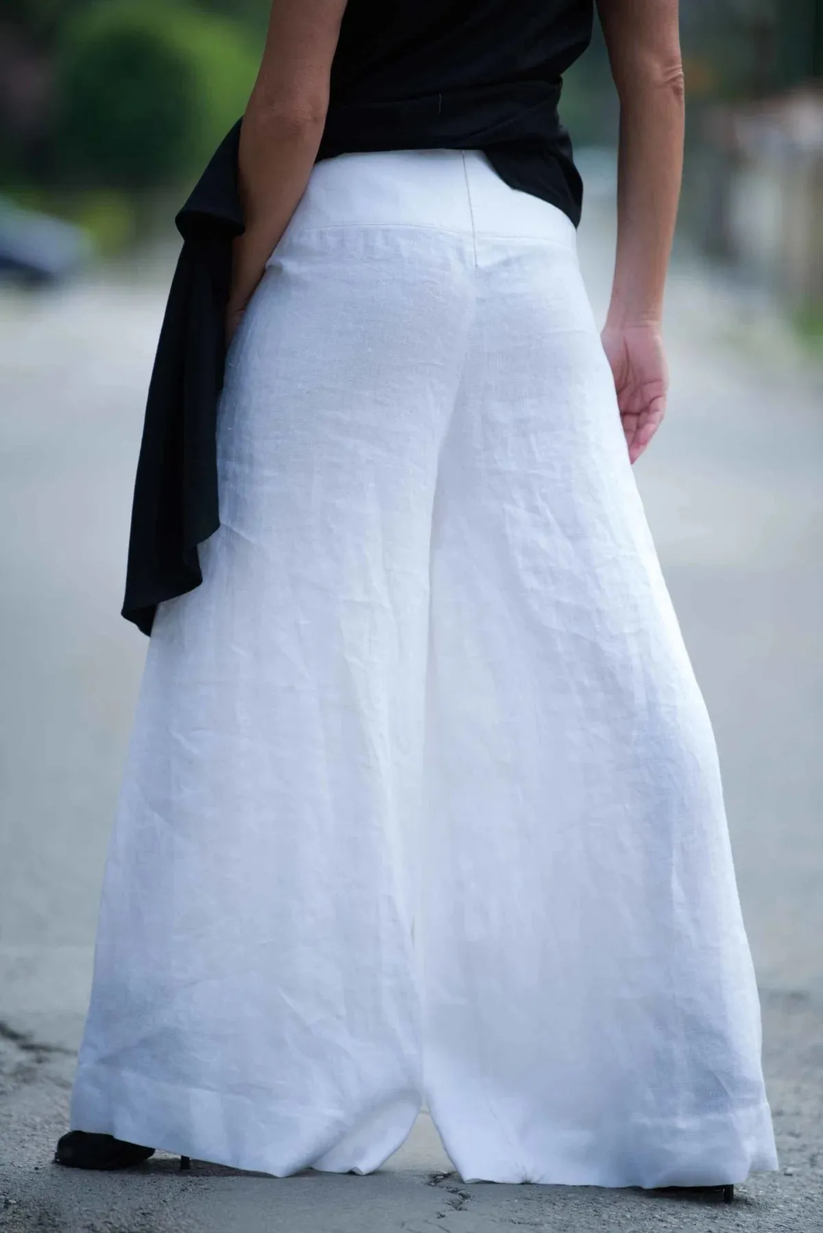 PAMELA LINEN PANTS SKIRT