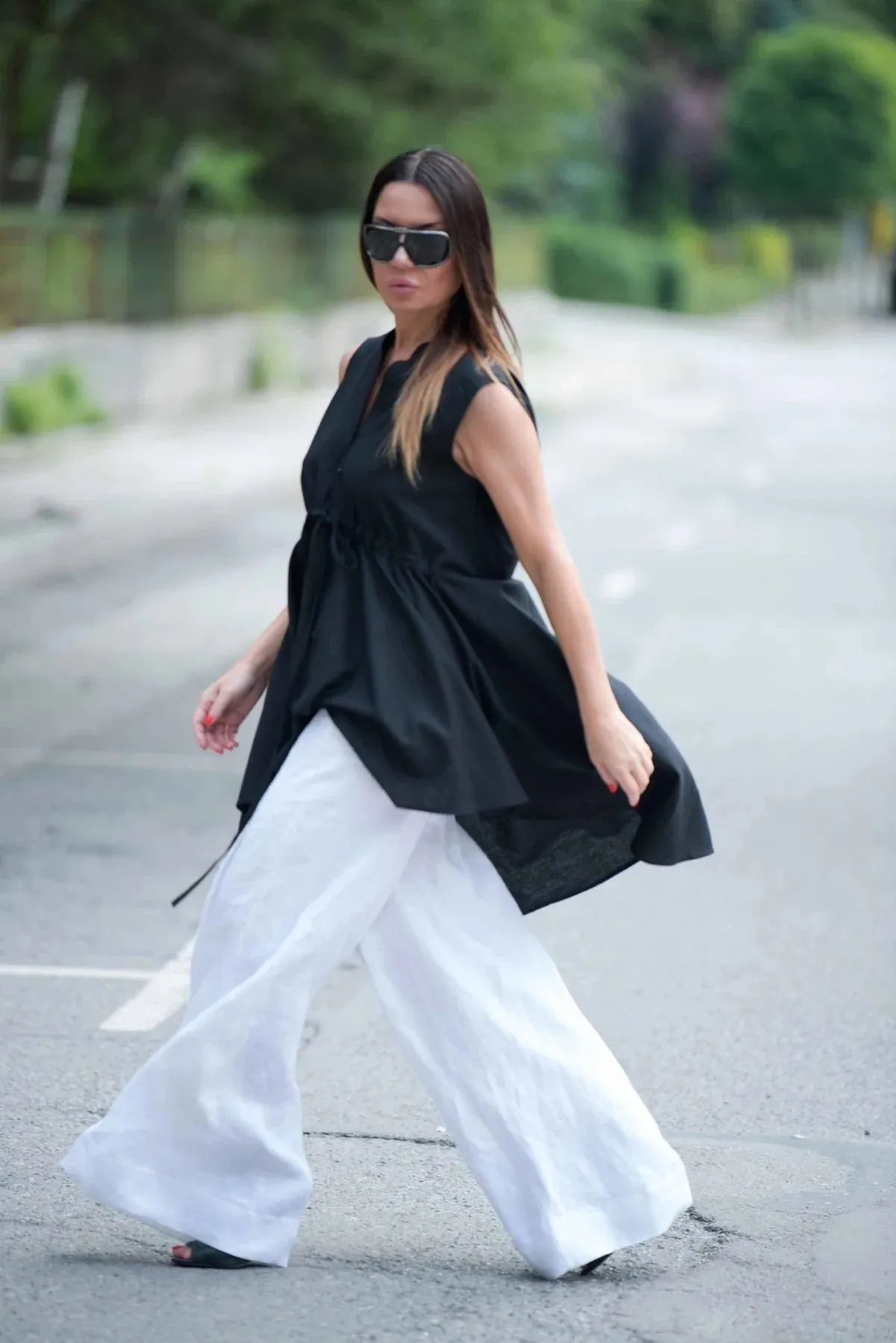PAMELA LINEN PANTS SKIRT