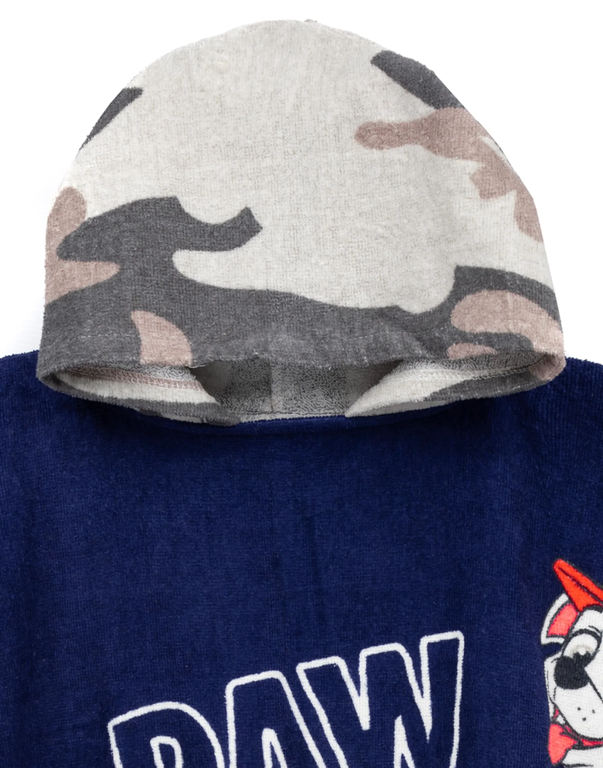 PAW Patrol Kids Navy And Camo Towel Poncho