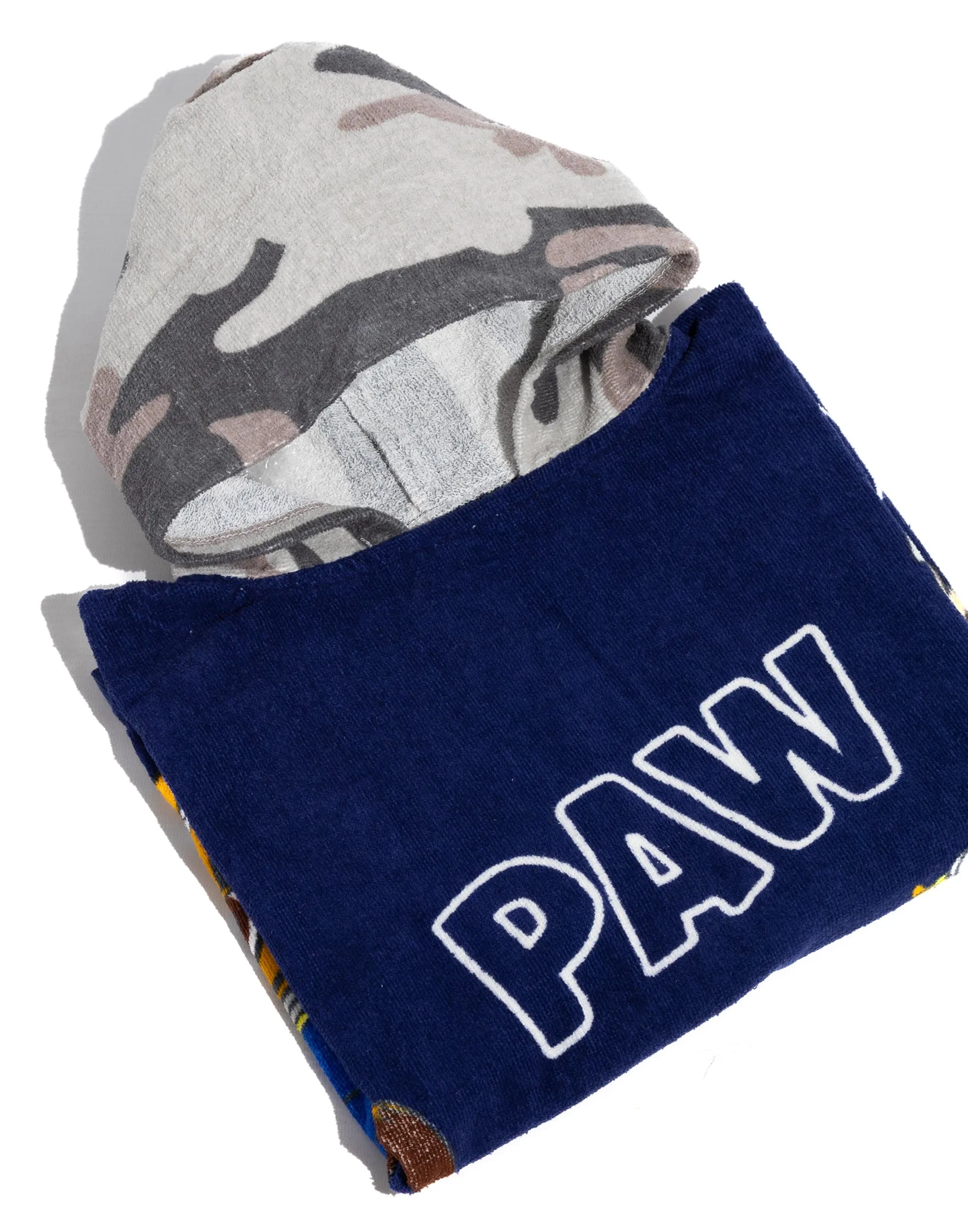 PAW Patrol Kids Navy And Camo Towel Poncho