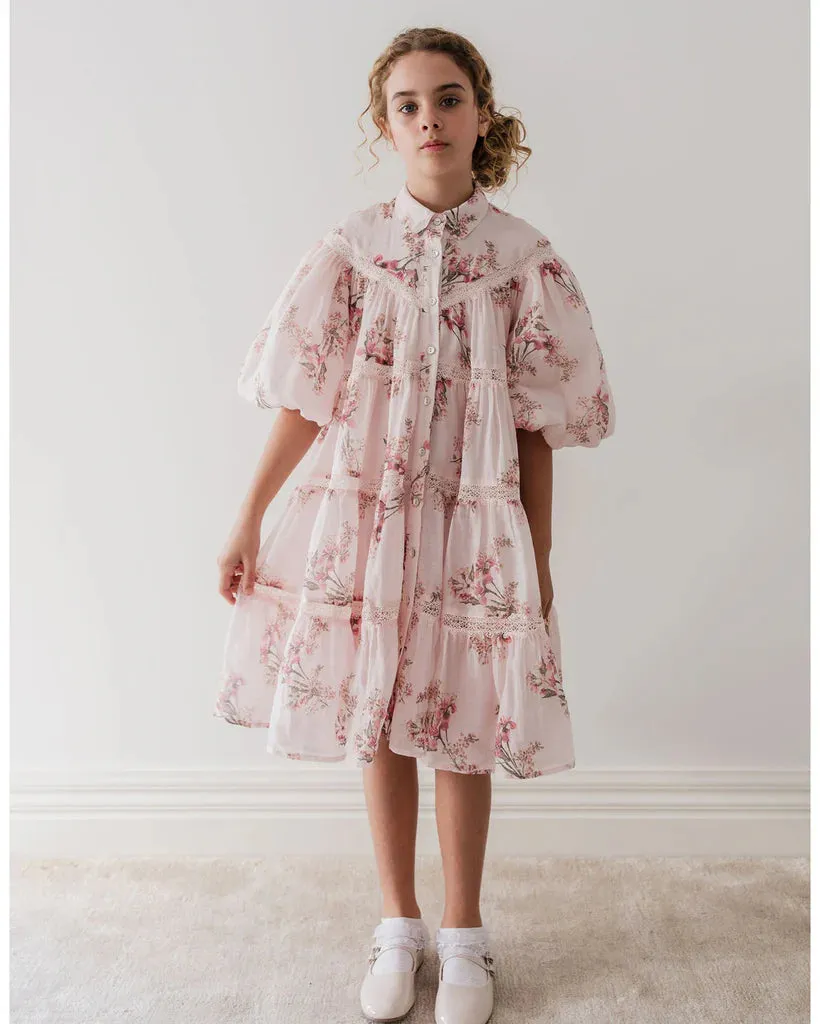 Petite Amalie Blush Orchid Shirt Dress