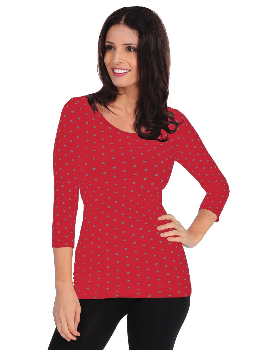 Pin Dot 3/4 Sleeve (505PD)