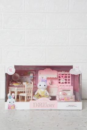 Pink Rabbit Dreamy Rabbit Wardrobe Play Set