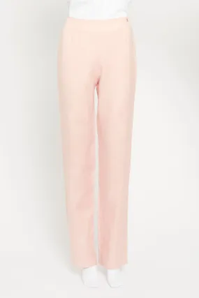 Pink Silk CC Detail Preowned Trousers