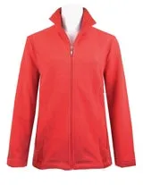 POLAR FLEECE ZIP FRONT JACKET #8910 - SPICE