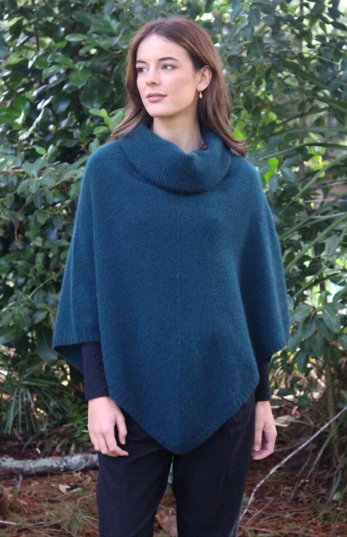 Possum Merino Cowl Neck Poncho