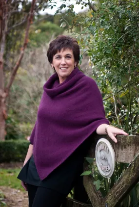 Possum Merino Cowl Neck Poncho