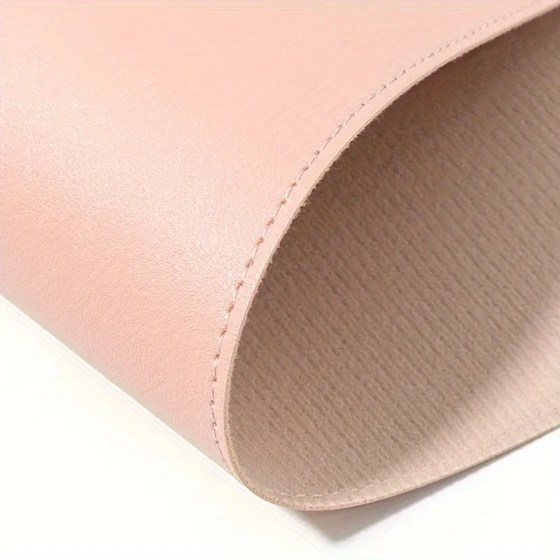 Premium Pink Monochrome Car Line Desk Mat  Waterproof  Nonslip