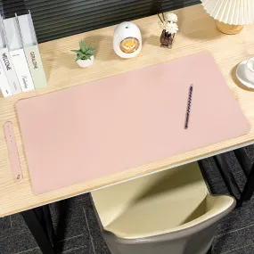 Premium Pink Monochrome Car Line Desk Mat  Waterproof  Nonslip