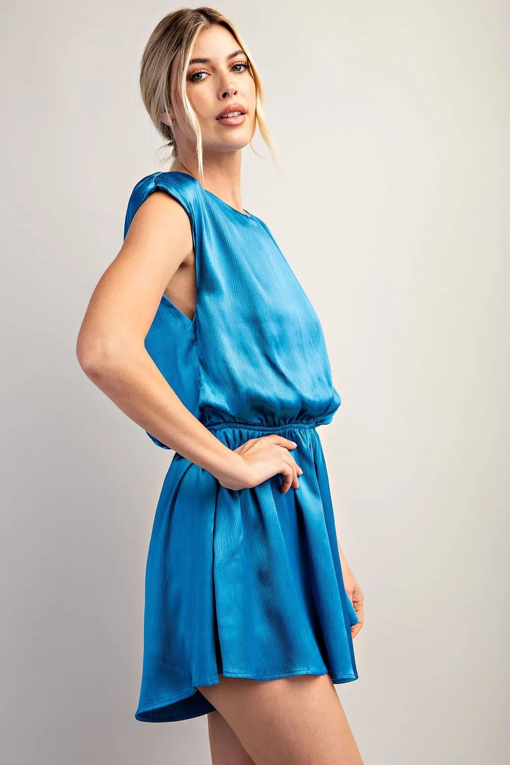 Quarter to Five Silky Romper