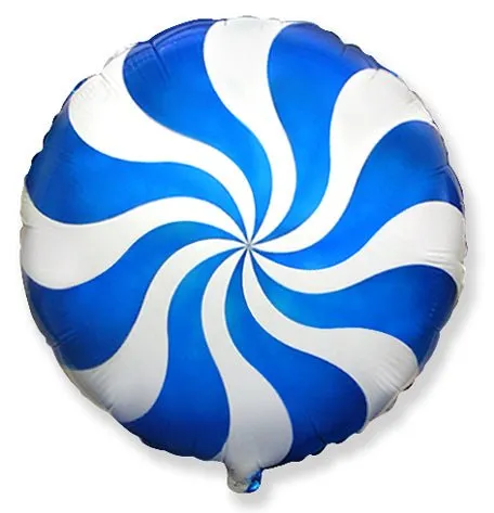 Red or Blue Peppermint Christmas Balloon (18-Inches)