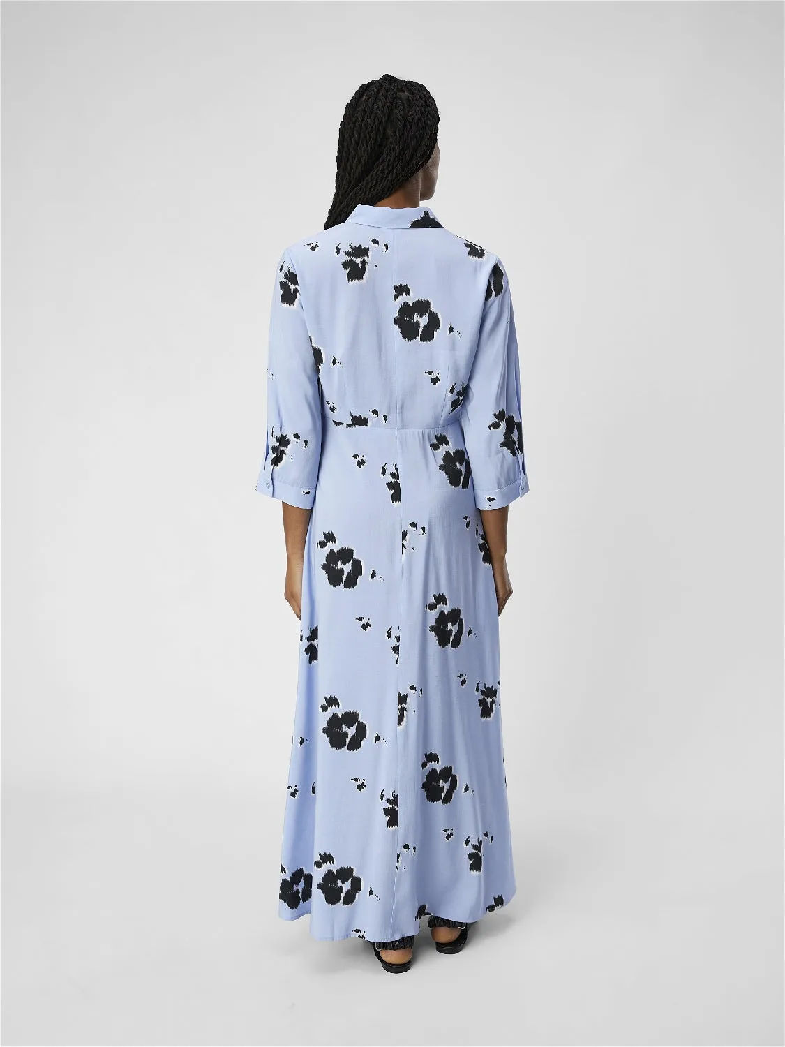 Sally Shirt Dress (Blue/Black)