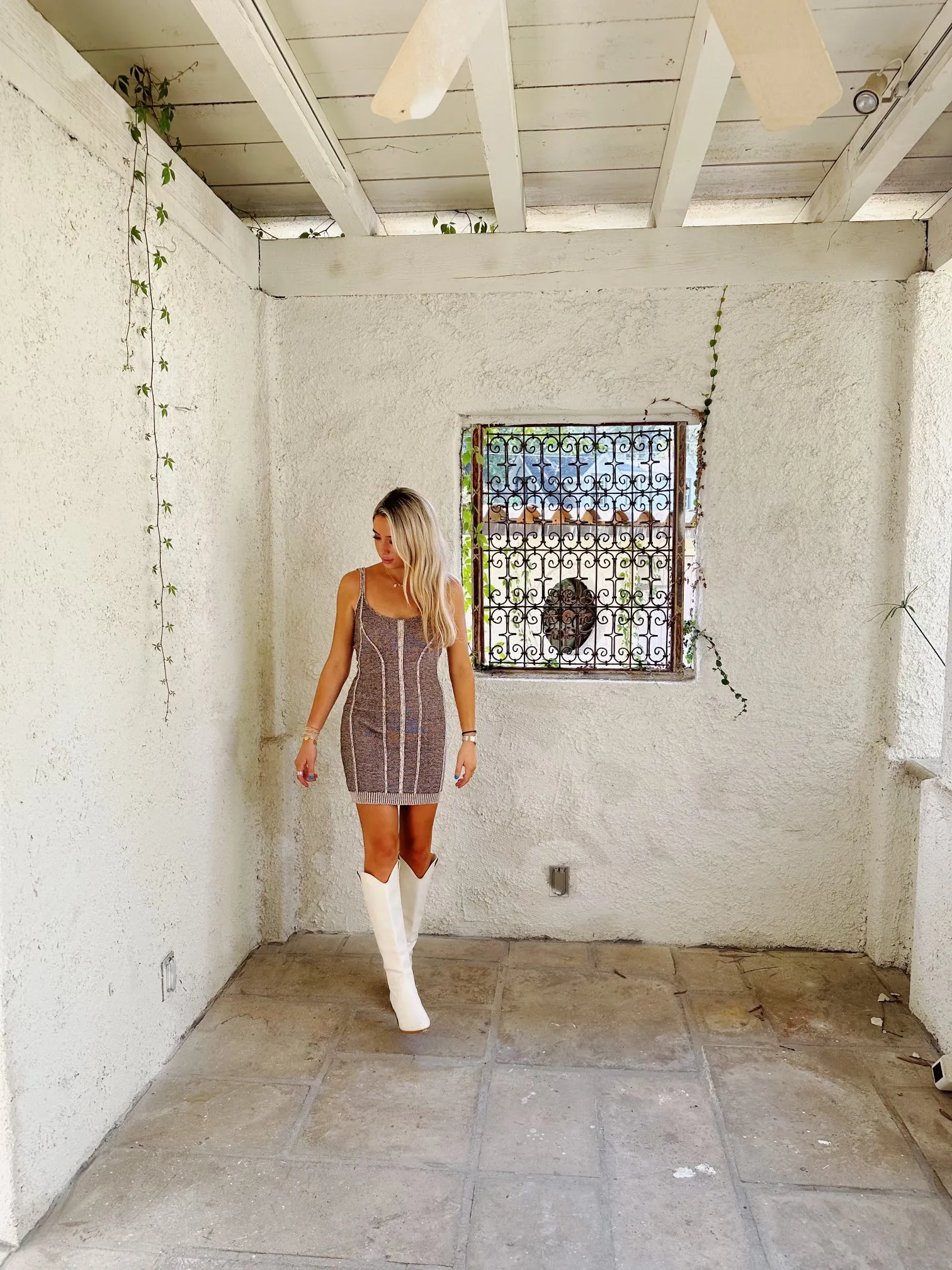 Seasons Change Dress - Brown