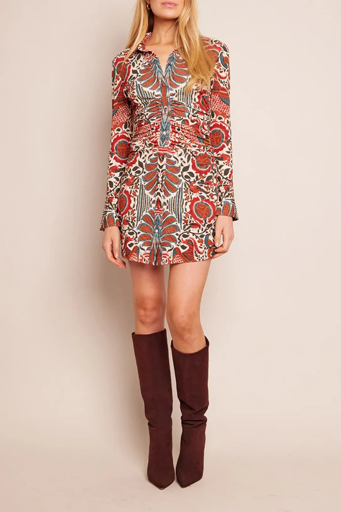 Shirley Mini Dress | Turtledove Luxor
