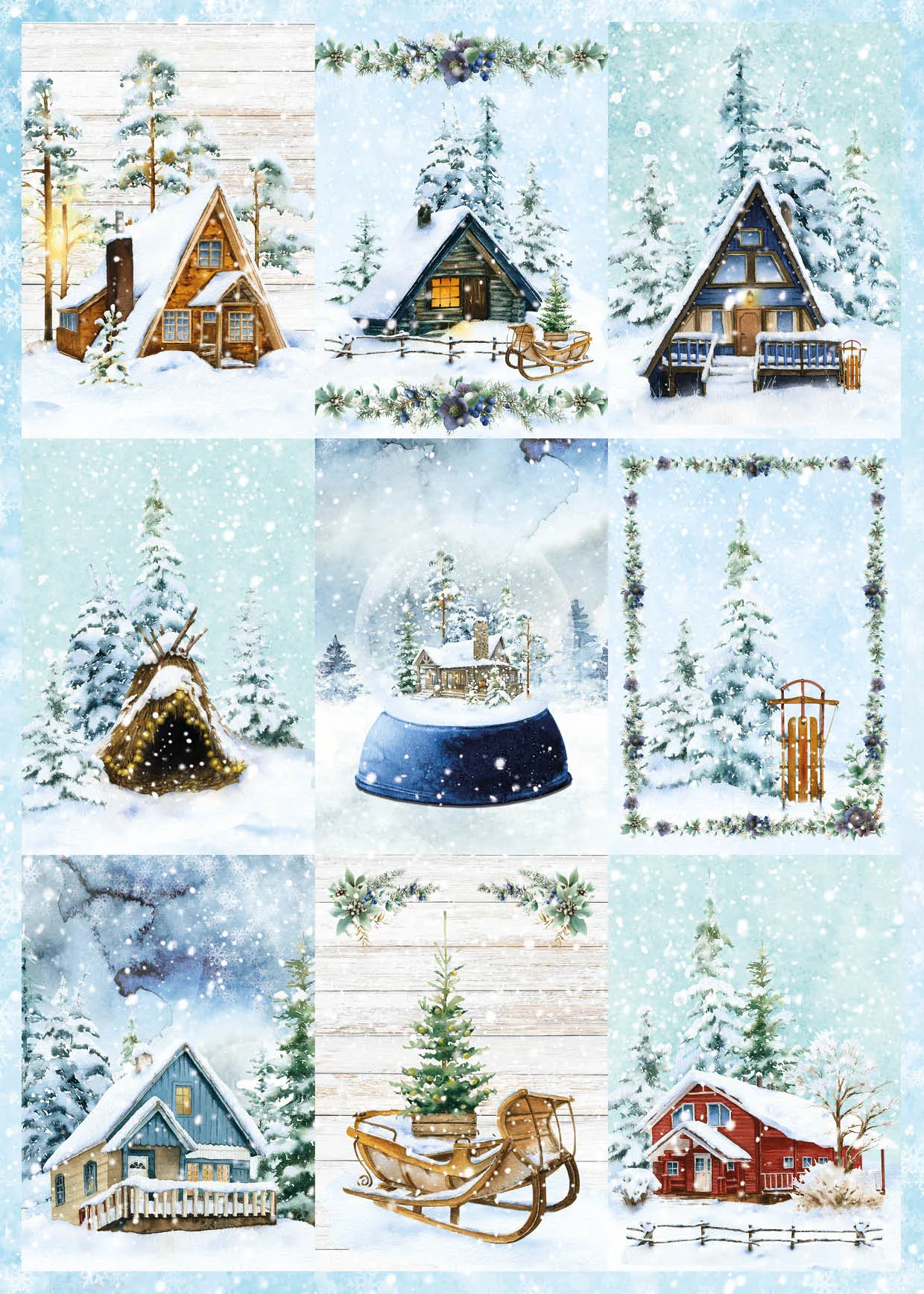SL DIY Block Winter Scene Essentials 294x210x9mm 32 SH nr.60