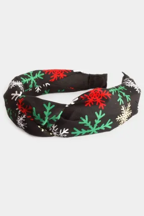 Snowflake Print Headband