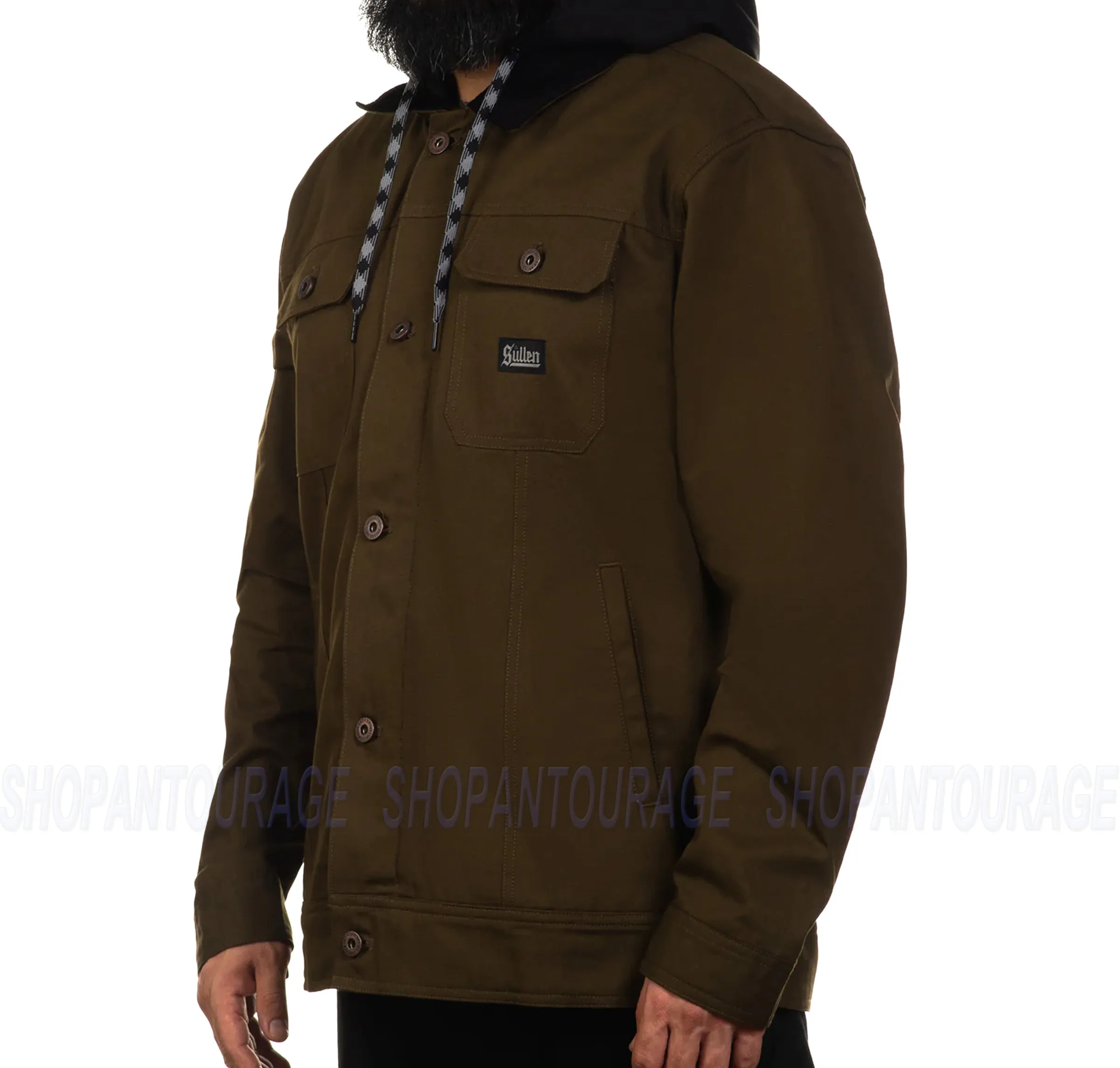 Sullen Art Collective Survivalist Duck Canvas New L/S Jacket For Men SCM5693