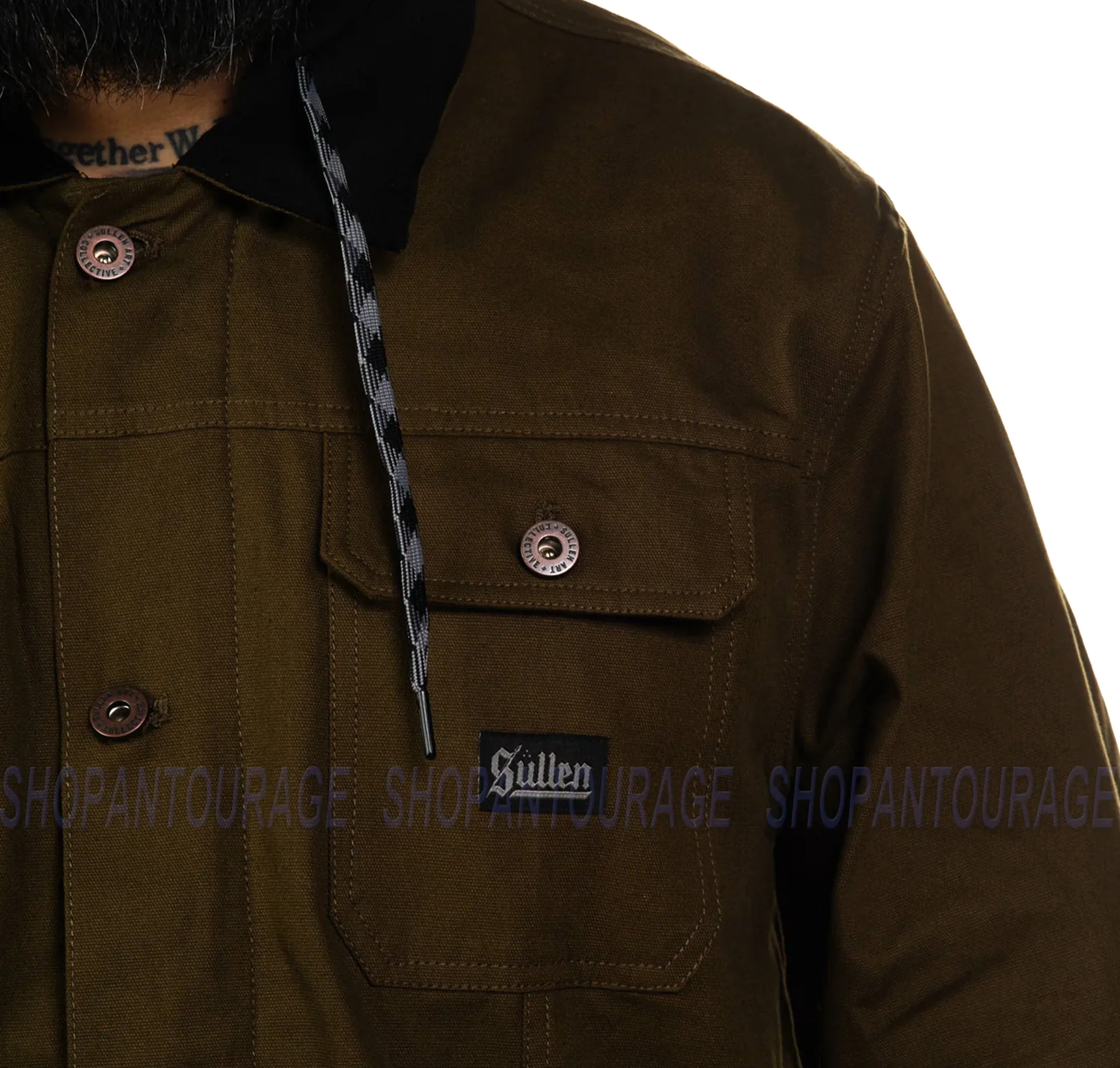 Sullen Art Collective Survivalist Duck Canvas New L/S Jacket For Men SCM5693