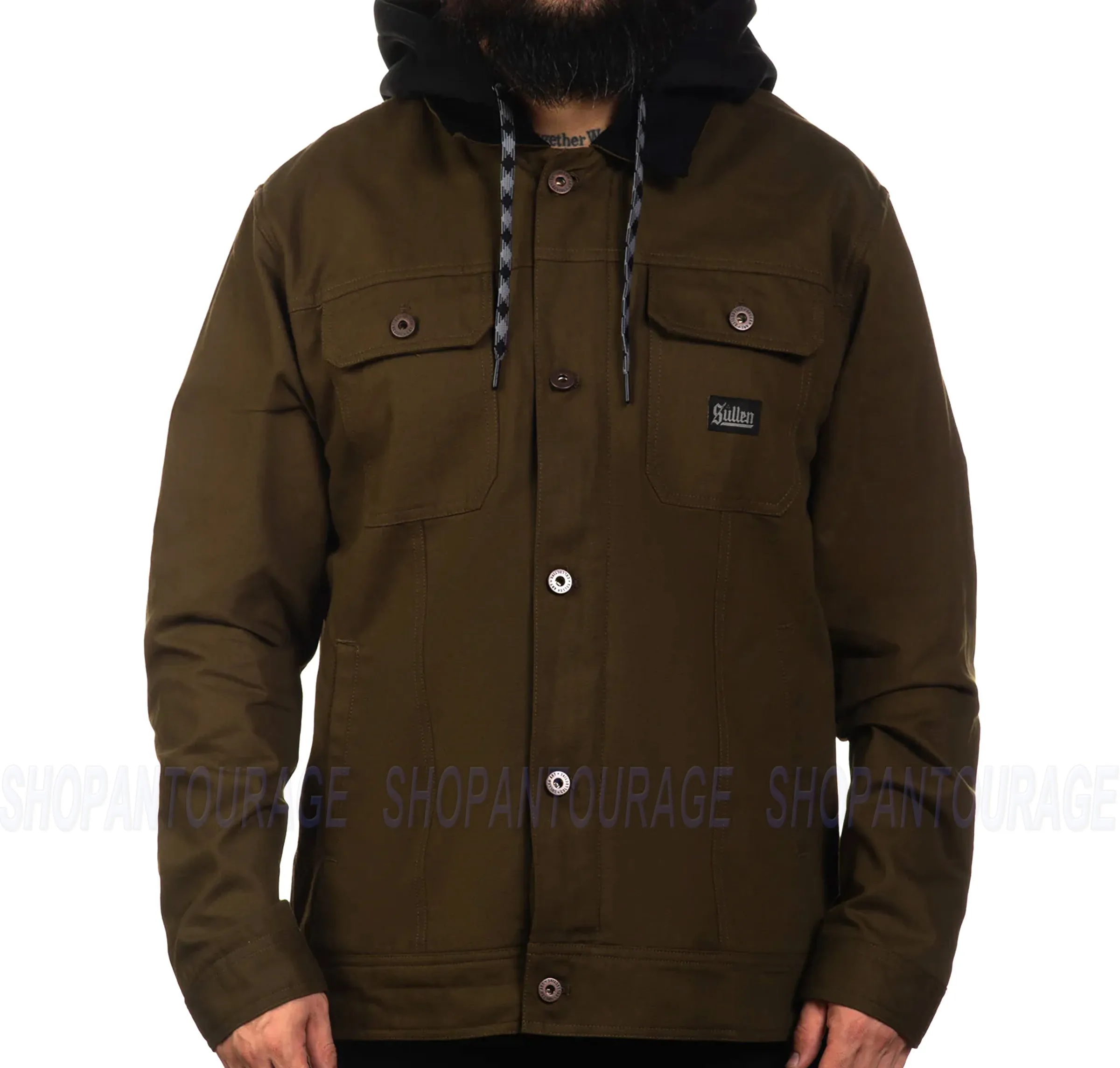 Sullen Art Collective Survivalist Duck Canvas New L/S Jacket For Men SCM5693