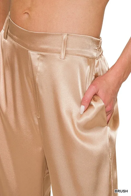 TRAVELER SATIN PANTS