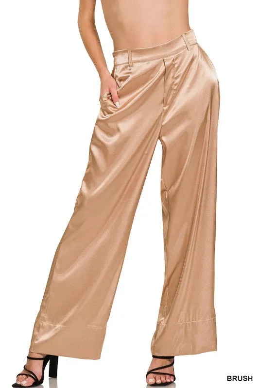 TRAVELER SATIN PANTS