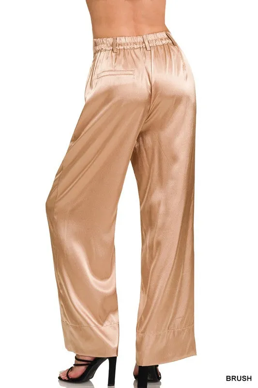 TRAVELER SATIN PANTS
