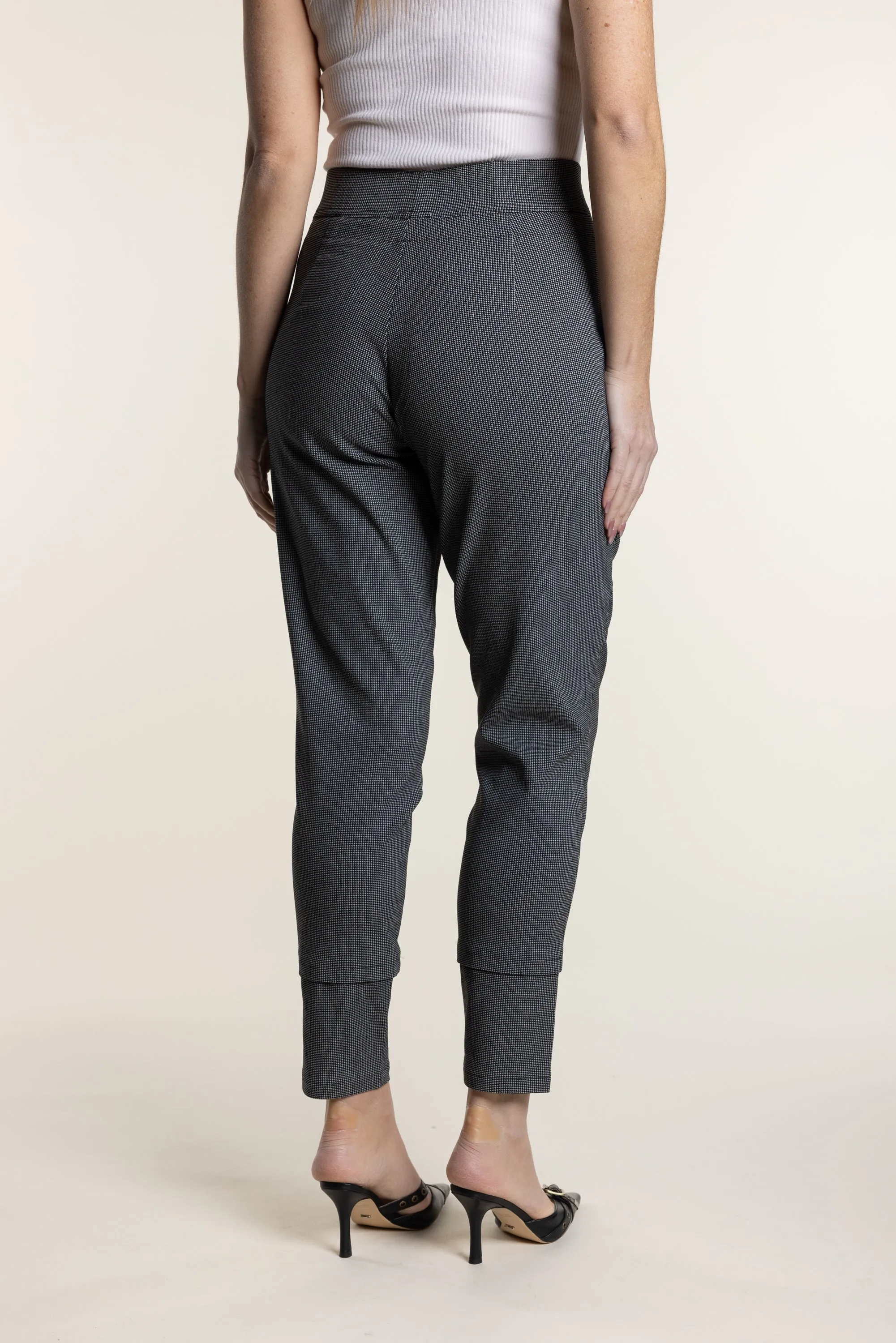 Two T's - Zip Panel Pant Mini Check