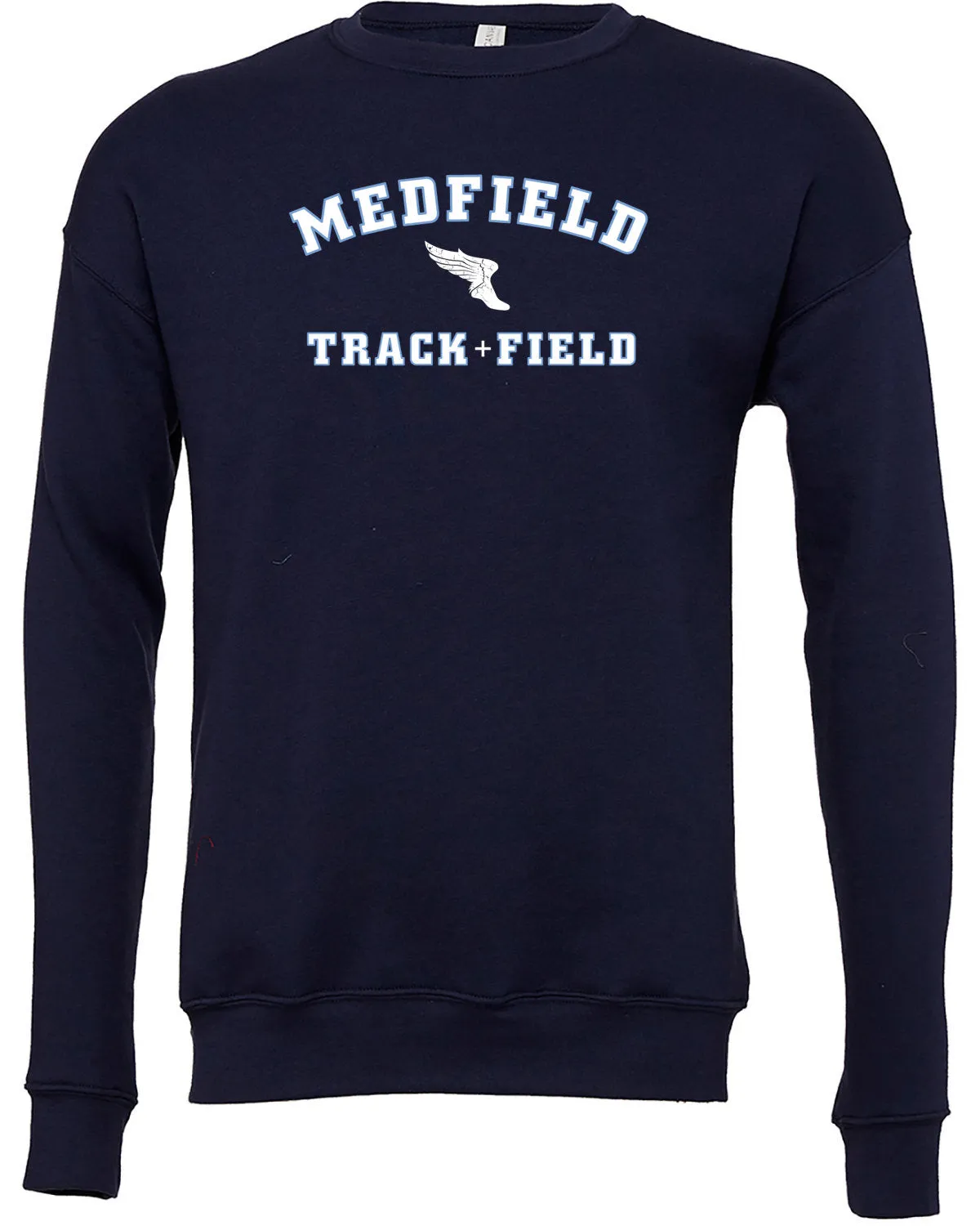Unisex Bella   Canvas Fleece Crew - CAN-MEDOTF24-3945-Navy