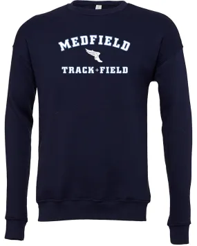 Unisex Bella   Canvas Fleece Crew - CAN-MEDOTF24-3945-Navy