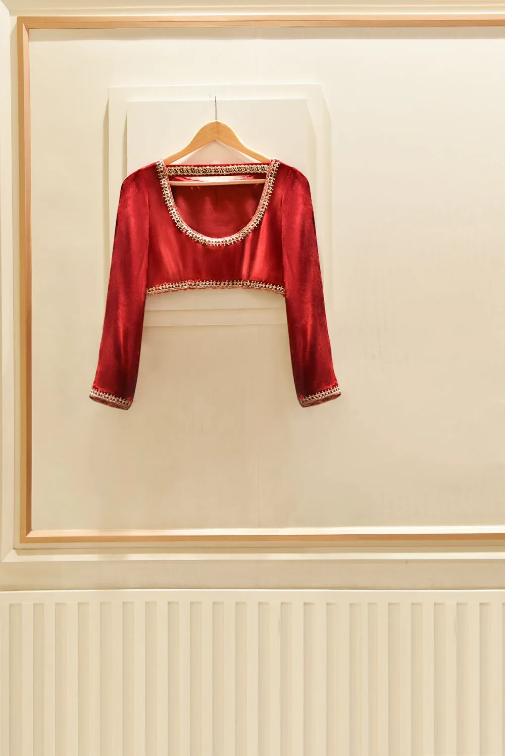 Velvets '23 - Maroon Velvet Saree
