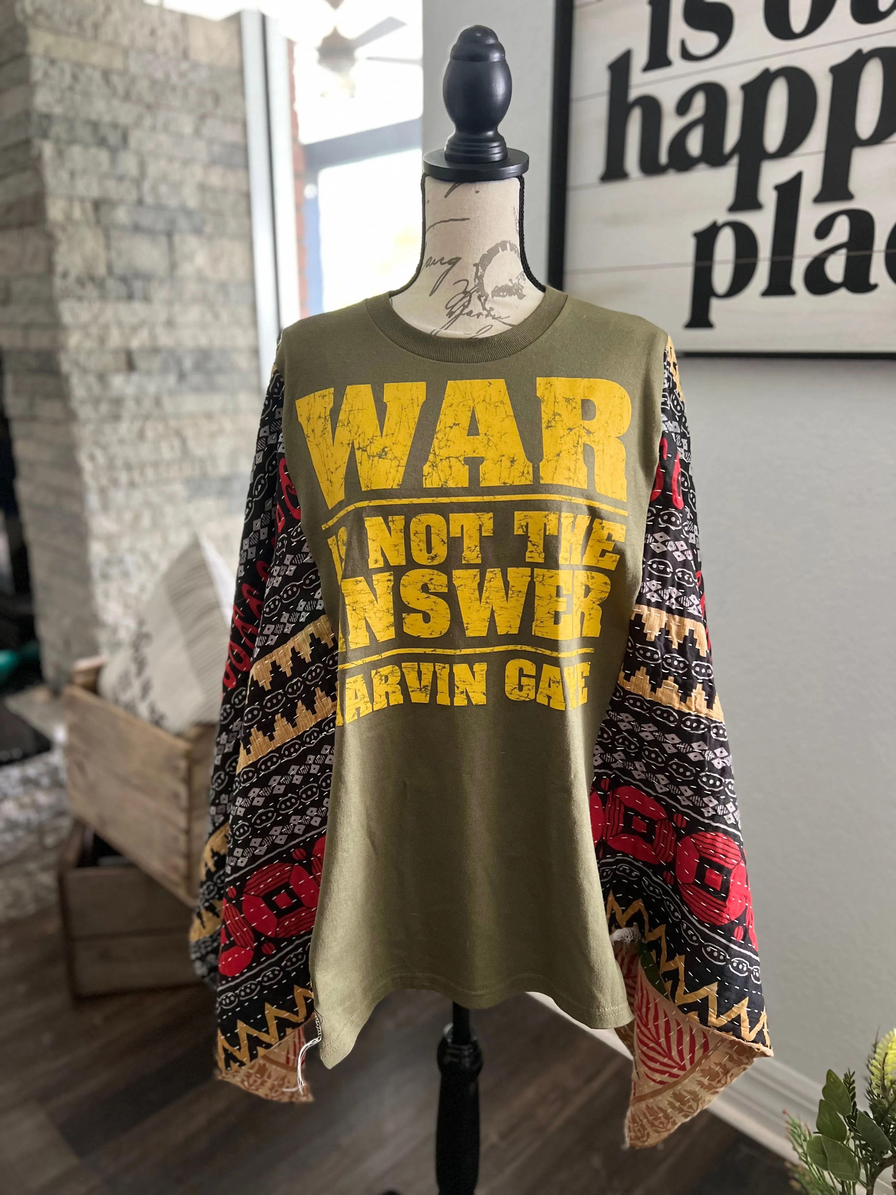 “War is not the Answer” Festival Poncho