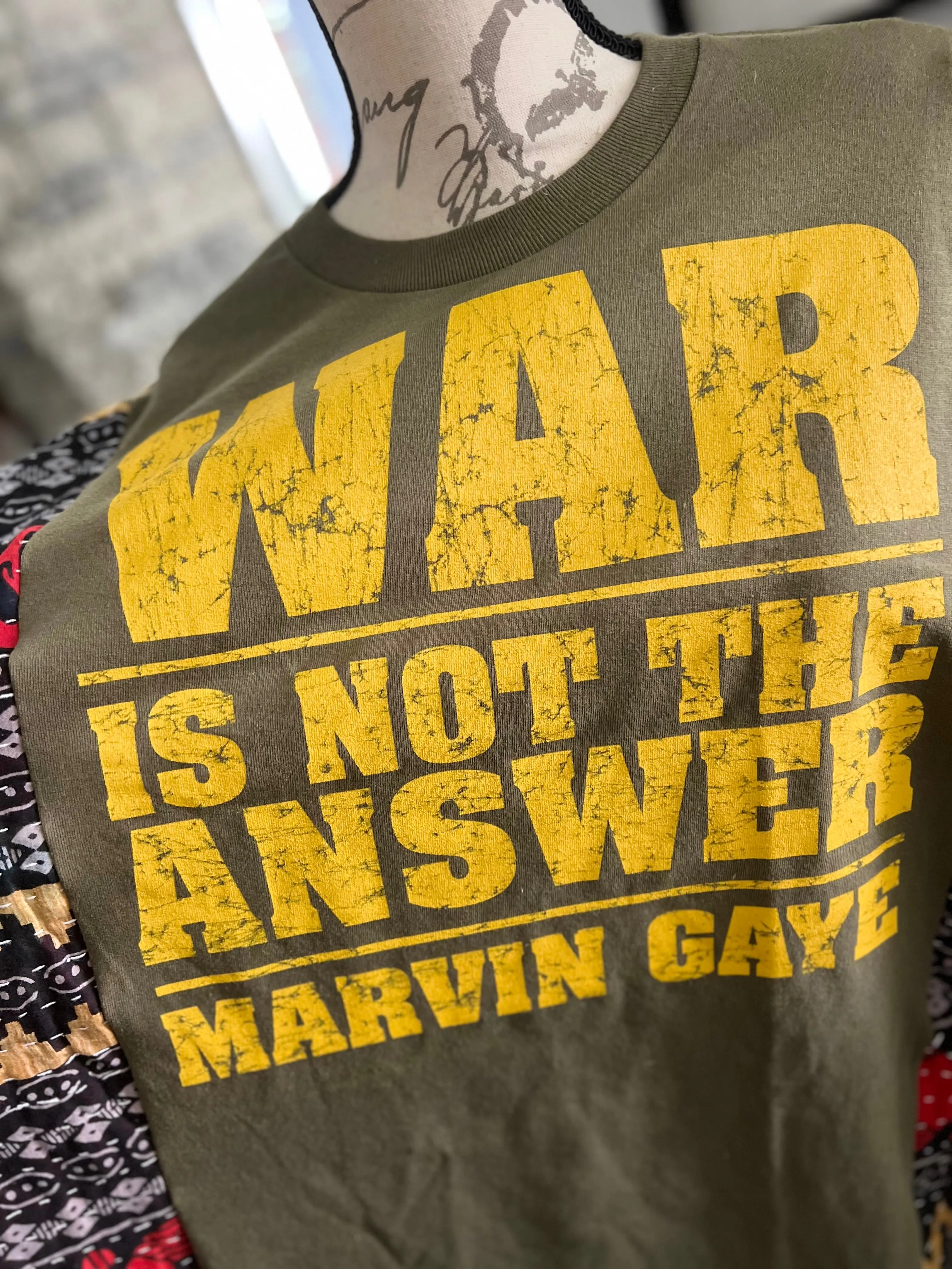 “War is not the Answer” Festival Poncho