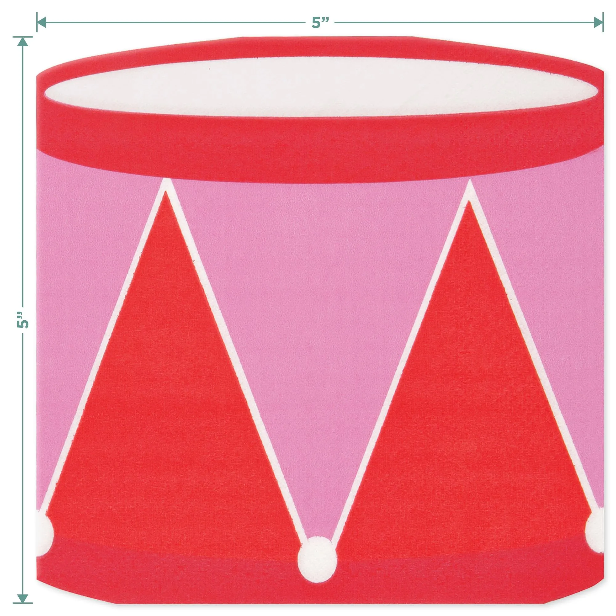 Whimsical Christmas Party Supplies - Cocktail Beverage Napkin Set in Reds & Pinks