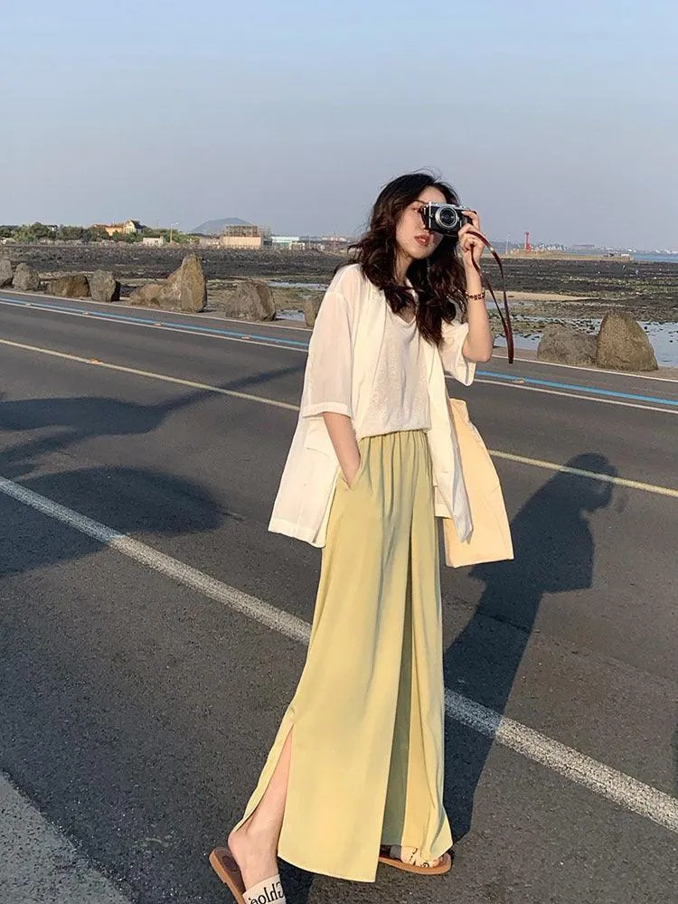 Wide leg pants