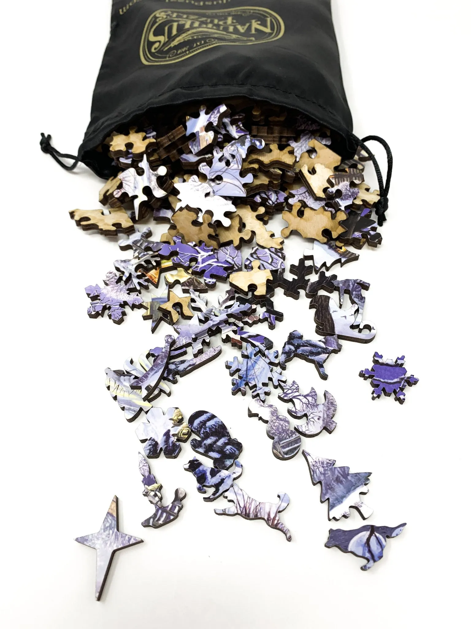 Winter Carriages - 200 Piece Winter Wooden Jigsaw Puzzle