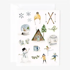 winter notecards