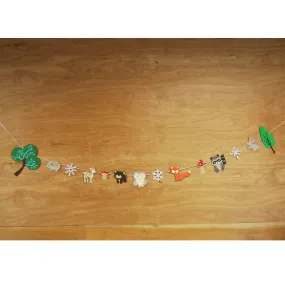 Winter Woodland Animal Garland