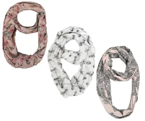 Womens Fashion Bohemian Sheer Infinity scarves Circle Scarf Loops